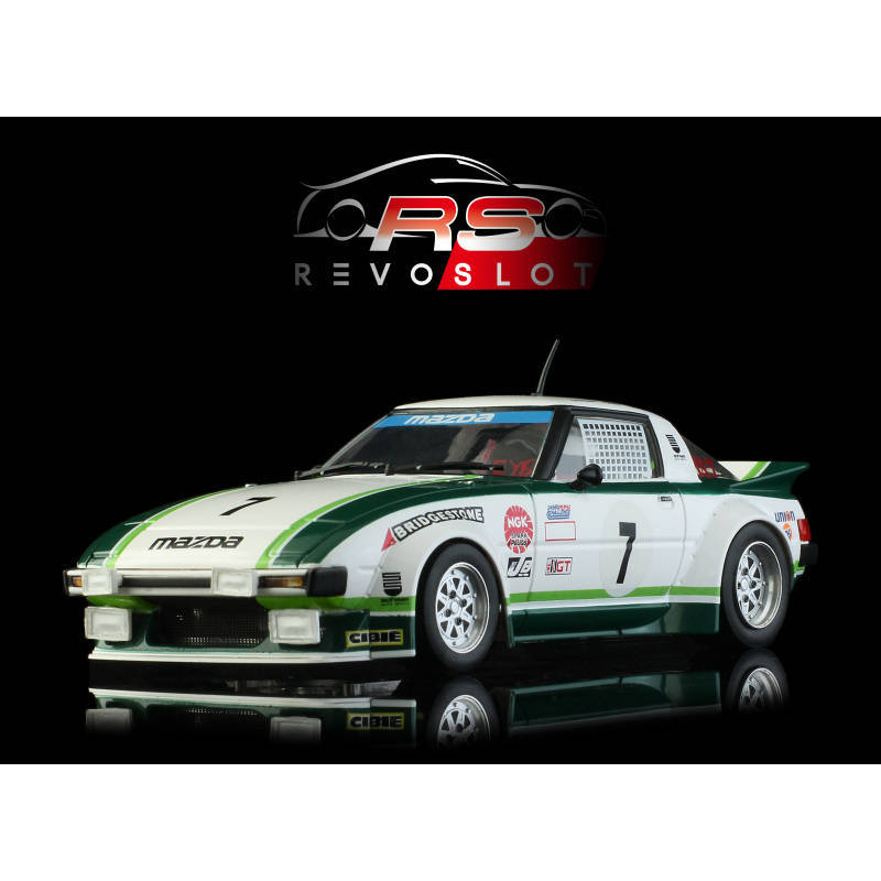 Scalextric Revoslot Mazda RX7 #7  Daytona 24 hours 1979  1/32 slot car