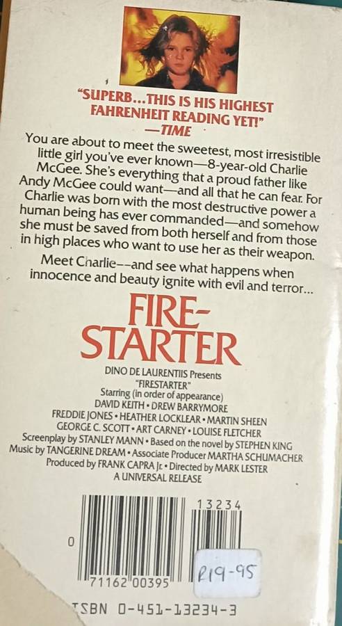 Firestarter - Stephen King - Softcover