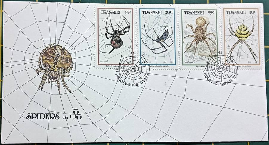 Transkei 1987 FDC Spiders