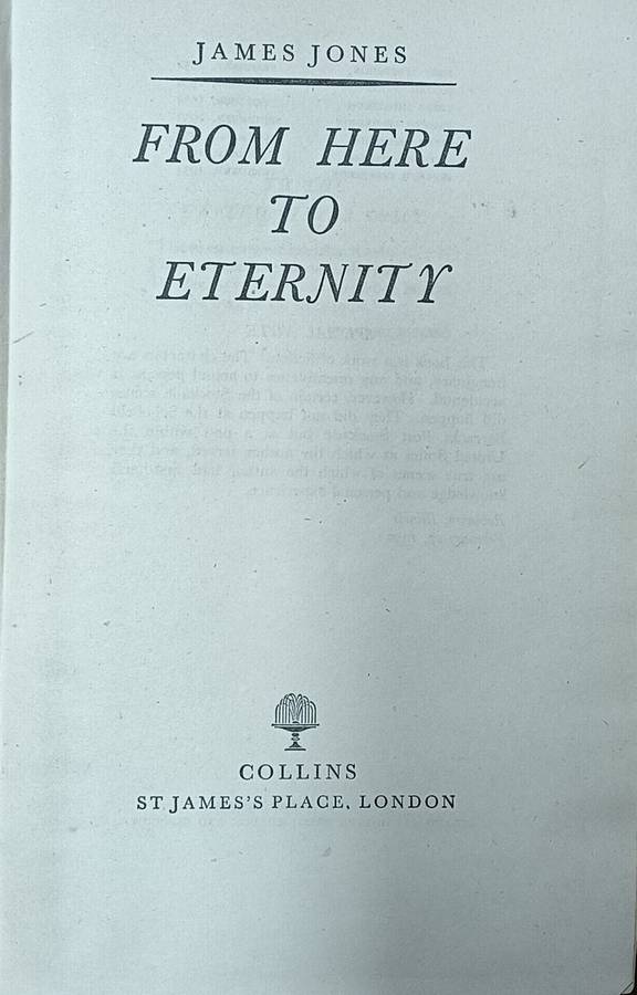 From Here to Eternity - James Jones - Hardcover