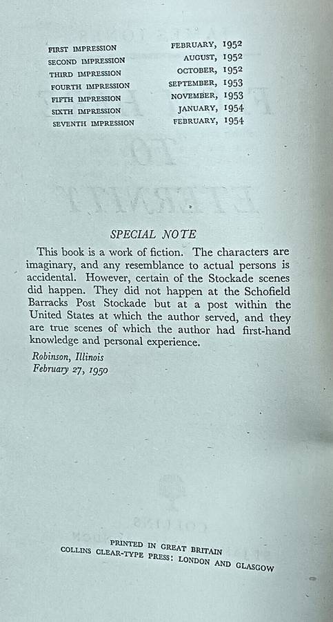 From Here to Eternity - James Jones - Hardcover