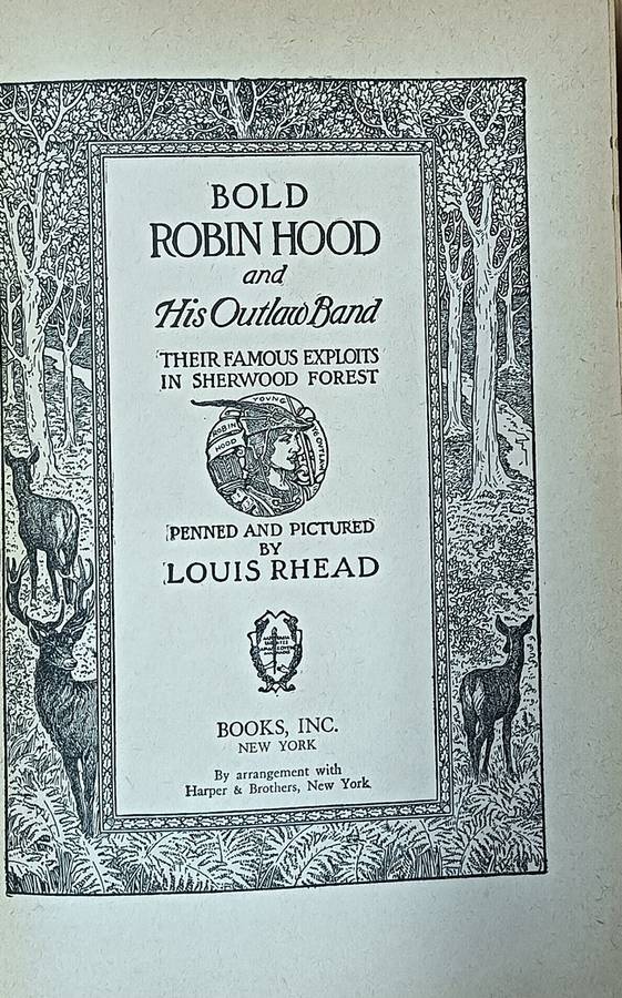 Bold Robin Hood and His Outlaw Band - Louis Rhead - Hardcover