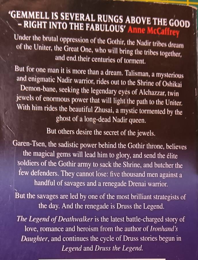 The Legend of Death Walker - David Gemmell - Softcover - 413 pages