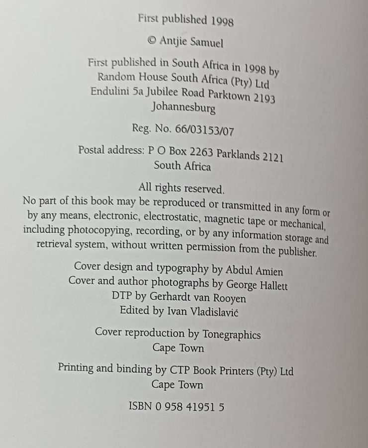 Country of my Skull - Antjie Krog - Softcover - 286 pages