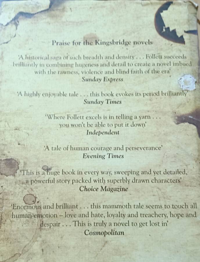 A Column of Fire - Ken Follett - Hardcover - 749 Pages