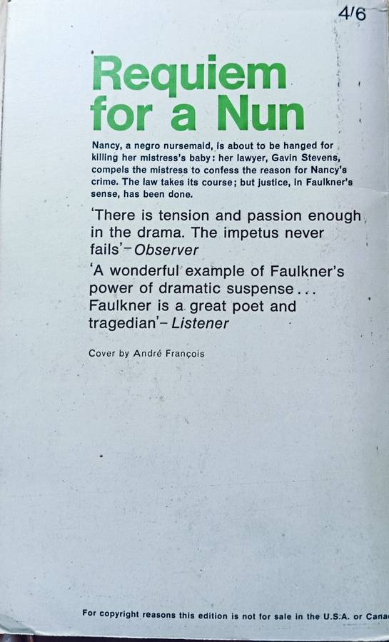Requiem for a Nun - William Faulkner - Softcover - 259 pages - A Penguin Classic