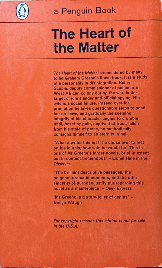 The Heart of the Matter - Graham Greene - Softcover - 264 pages - A Penguin Classic