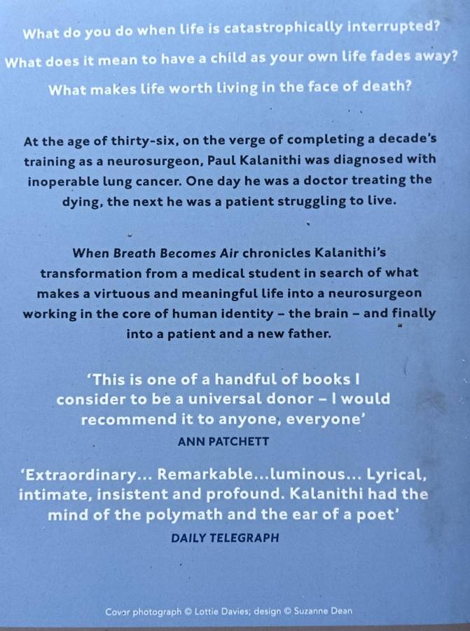 When Breath Becomes Air - Paul Kalanathi - Softcover - 504 Pages