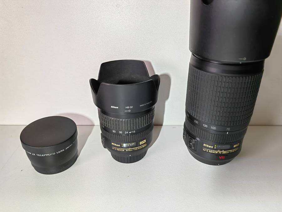 Nikon D300 DSLR 12.3 megapixel with 2 lenses and accessories