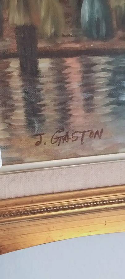 Superb French artist J Gaston original oil on canvas - value R16 000-