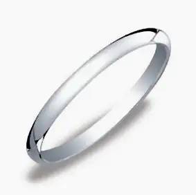 9k / 9ct white gold Wedding / Stacking Band / Ring Spacer: 2mm wide, half round, size O or P
