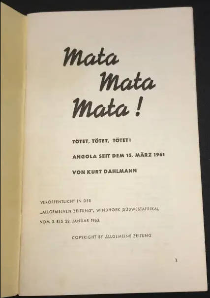 MATA MATA MATA! Tötet, Tötet, Tötet! **Angolan Massacre**
