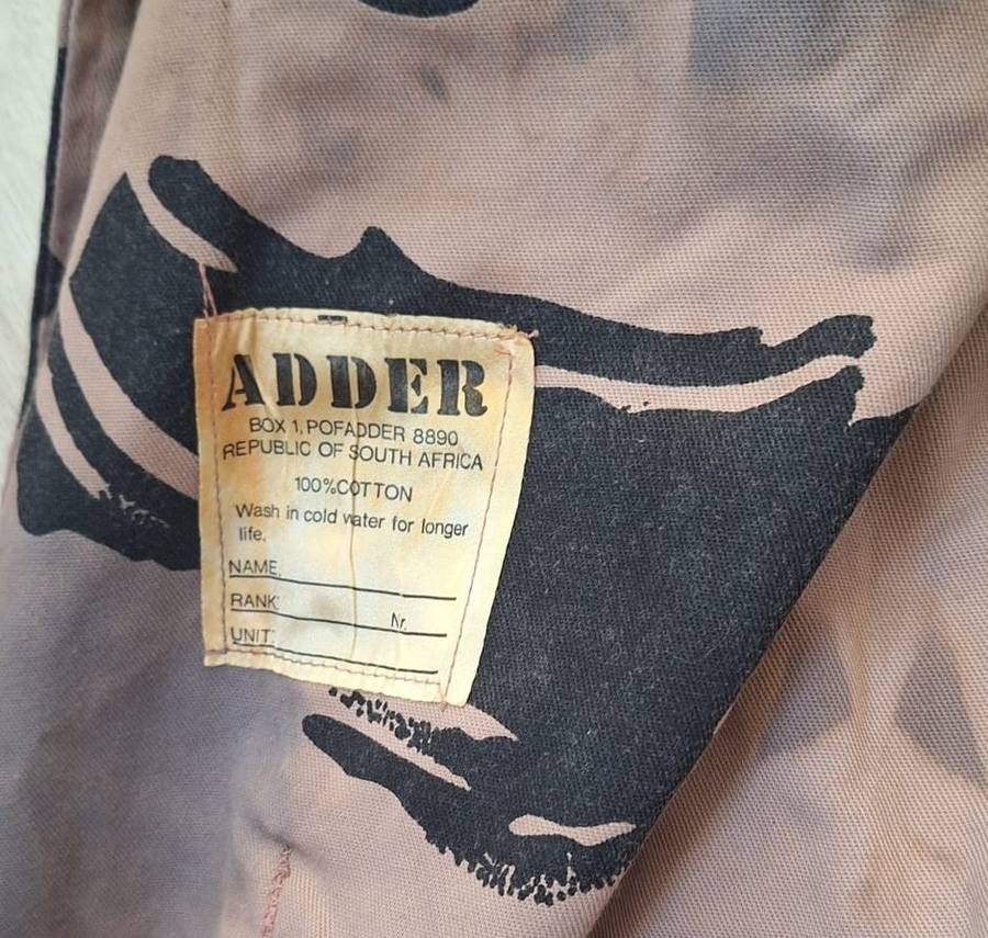 "ADDER" CAMOUFLAGED BUSH JACKET **XXL**