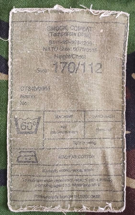 BRITISH ARMY DPM CAMO JACKET **XL**