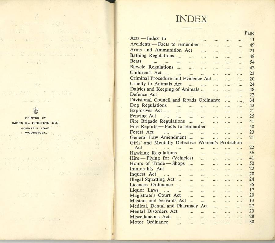 VINTAGE SOUTH AFRICAN POLICE LOT