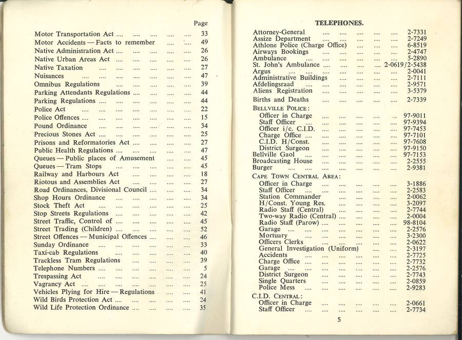 VINTAGE SOUTH AFRICAN POLICE LOT