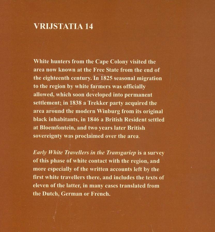 Early White Travellers in the Tansgariep 1819 - 1840