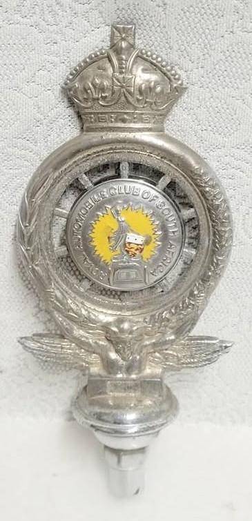 ROYAL AUTOMOBILE CLUB of South Africa bonnet badge