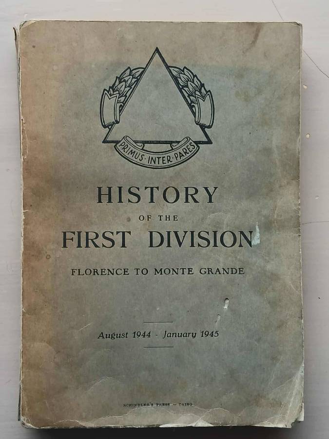 HISTORY OF THE FIRST DIVISION **WWII**