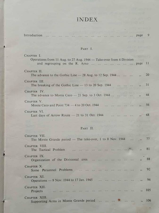 HISTORY OF THE FIRST DIVISION **WWII**