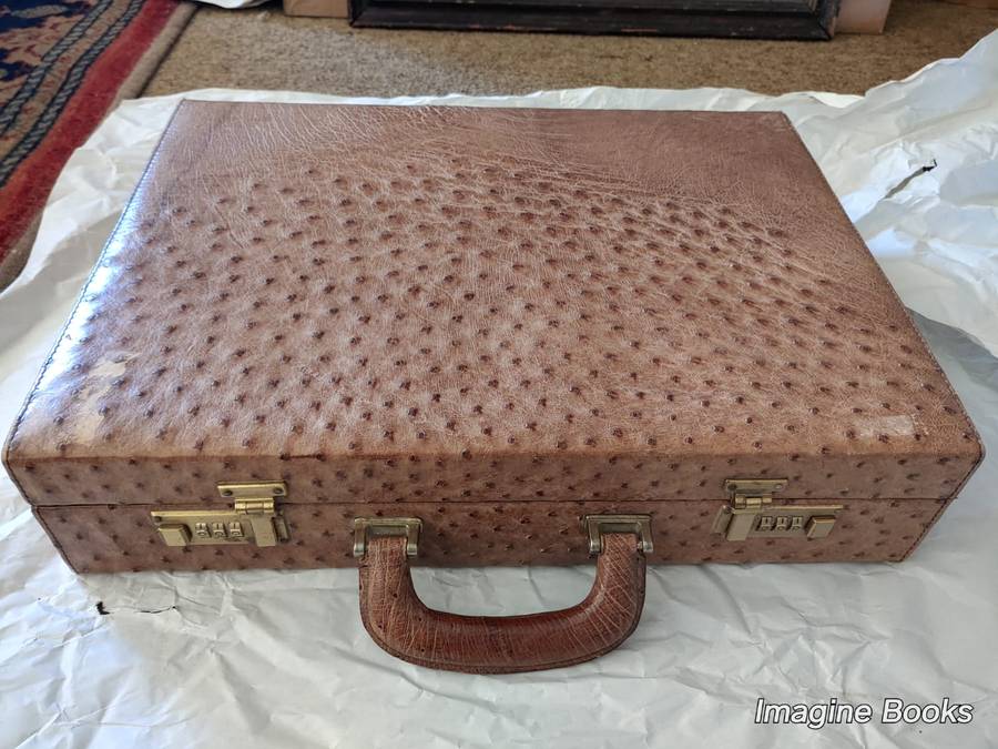 Genuine Ostrich Executive Briefcase - Excellent Condition PRICE REDUCED!