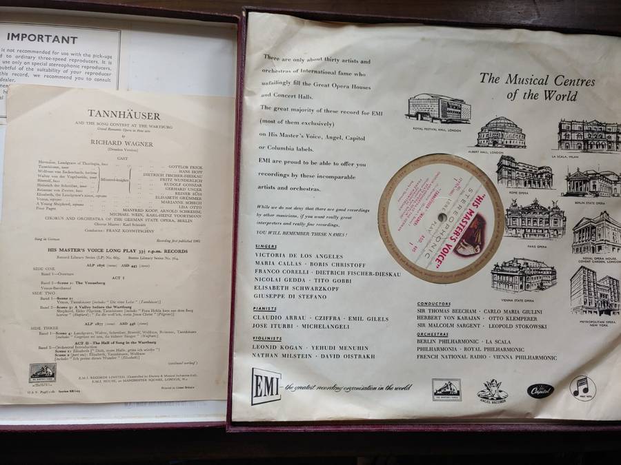 Tannhauser - Wagner - 4 LP Box Set - EMI His Master's Voice