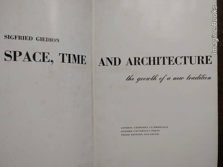 Space, Time and Architecture (1954 edition)