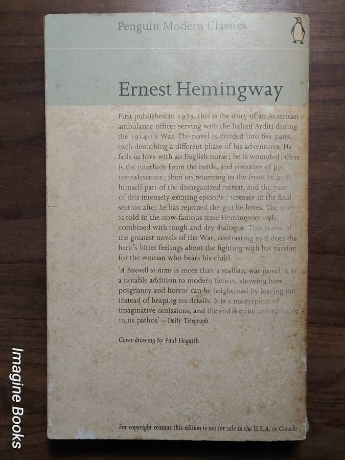A Farewell To Arms - Hemingway