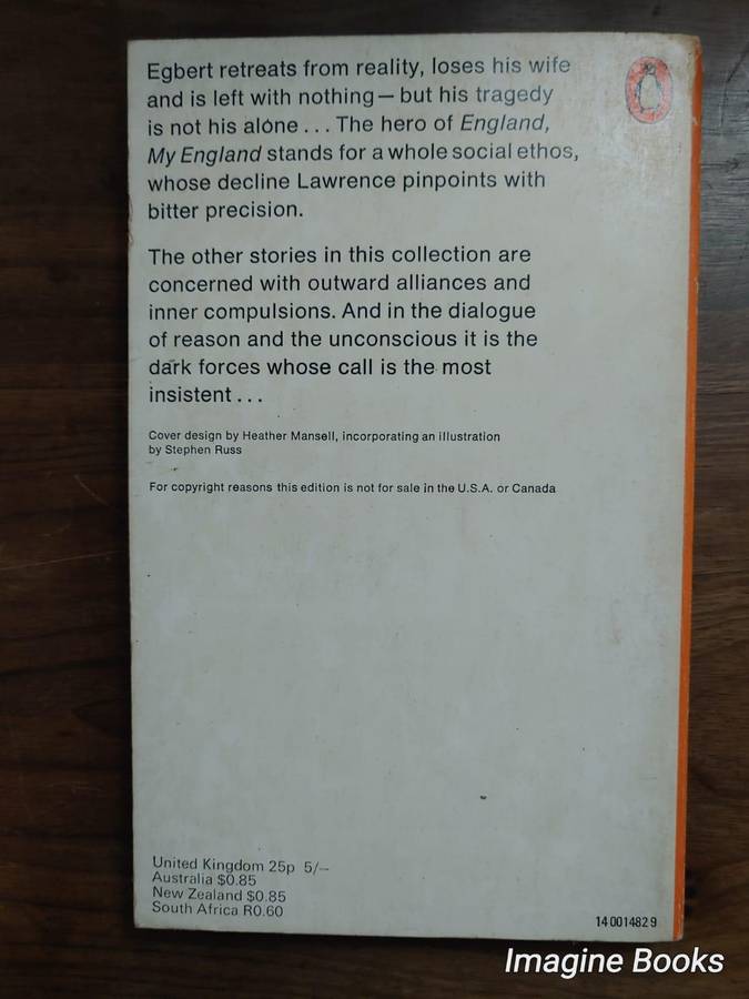 England, My England - D. H. Lawrence