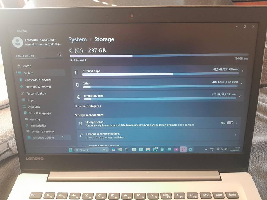 Lenovo Laptop Ideapad S130 14 Inch - 4GB DDR4 237GB SSD