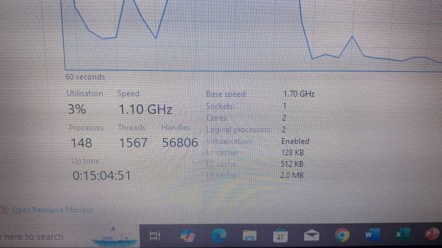 Samsung 300E 15.6" HD Screen Laptop Dual Core 8GB RAM DDR3 256GB SSD Intel Core i3 Windows 10 PRO