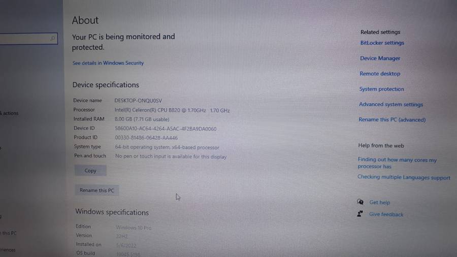 Samsung 300E 15.6" HD Screen Laptop Dual Core 8GB RAM DDR3 256GB SSD Intel Core i3 Windows 10 PRO