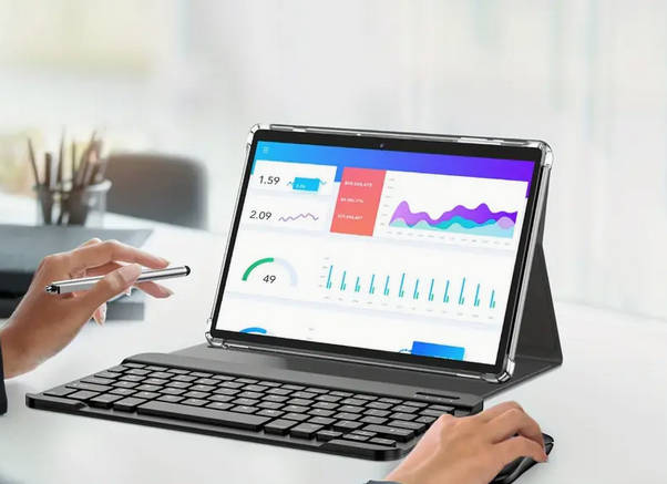 10.1 Inch Android 13 Tablet 12GB RAM 128GB SSD Octa-core with Accessories