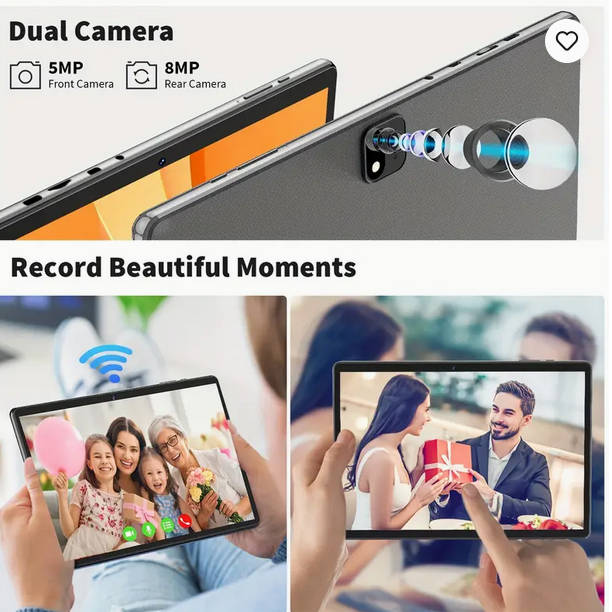 10.1 Inch Android 13 Tablet 12GB RAM 128GB SSD Octa-core with Accessories