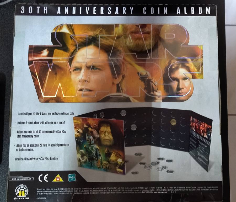 RARE STAR WARS 30TH ANNIVERSARY COIN ALBUM