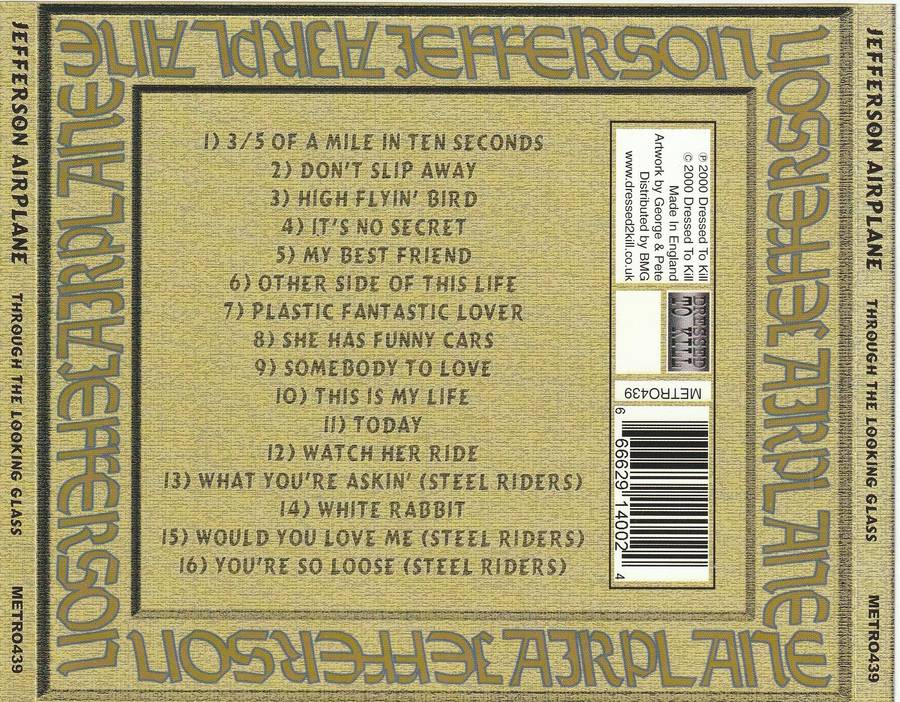 Jefferson Airplane - Through the Looking Glass CD Import