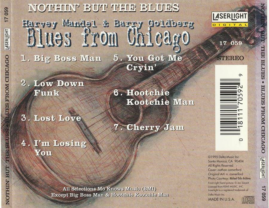 Harvey Mandel With Barry Goldberg & Charlie Musselwhite  Blues From Chicago CD Import