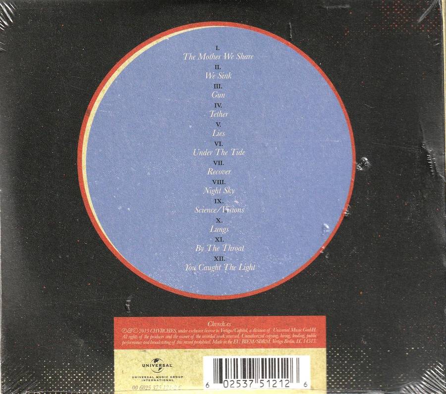 Chvrches - The Bones of What You Believe CD Import Sealed Digipak