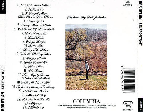 Bob Dylan - Selfportrait CD Import