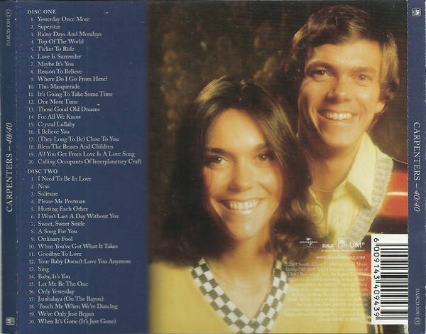 Carpenters - 40/40 Double CD