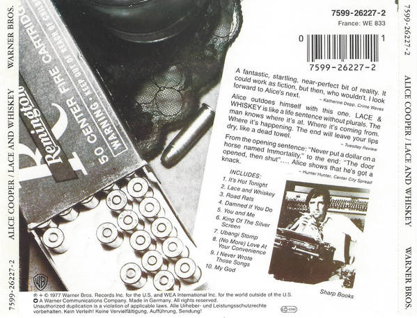 Alice Cooper - Lace & Whiskey CD Import