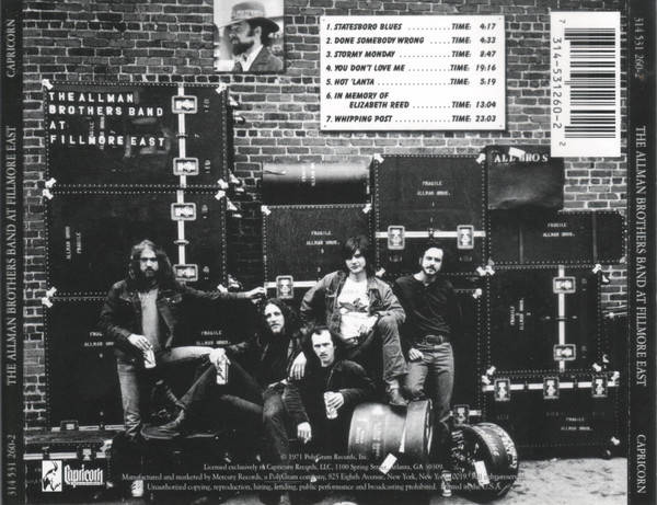 Allman Brothers Band - At Fillmore East CD Import