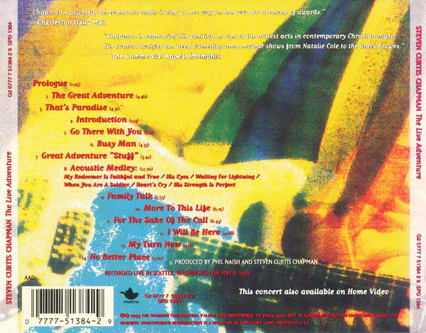 Steven Curtis Chapman - The Live Adventure CD Import