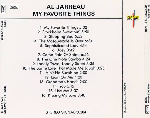 Al Jarreau - My Favorite Things CD Import
