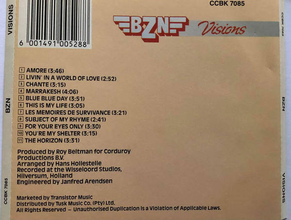 BZN - Visions CD