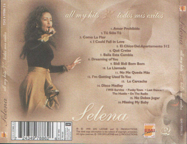 Selena - All My Hits Todos Mis Exitos CD Import