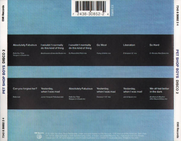 Pet Shop Boys - Disco 2 CD Import
