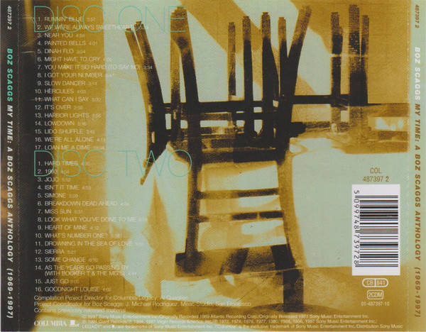 Boz Scaggs - My Time: Anthology (1969-1997) Double CD Import