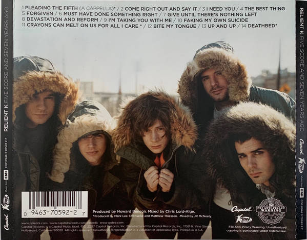 Relient K - Five Score & Seven Years Ago CD Import