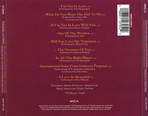 Soundtrack - Indecent Proposal CD Import